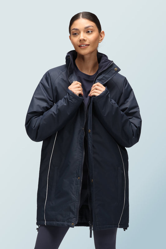 ¾ Length Women's Coat Navy