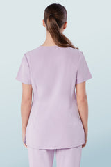 Ari Two-pocket Scrub Top Blush Pink