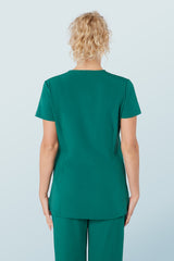 Ari Two-pocket Scrub Top Hunter Green