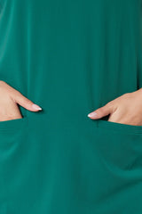 Ari Two-pocket Scrub Top Hunter Green