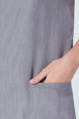 Ari Two-pocket Scrub Top Charcoal