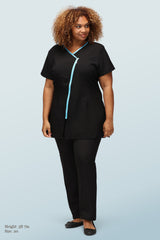 Eve Black With Blue Trim