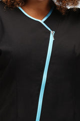 Eve Black With Blue Trim