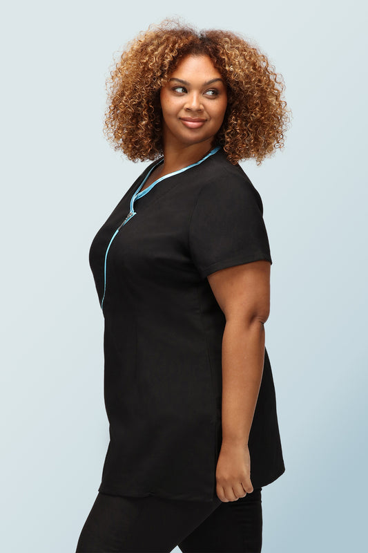 Eve Black With Blue Trim