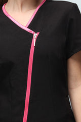 Eve Black With Cerise Trim