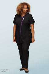 Eve Black With Purple Trim