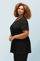 Eve Black With Purple Trim