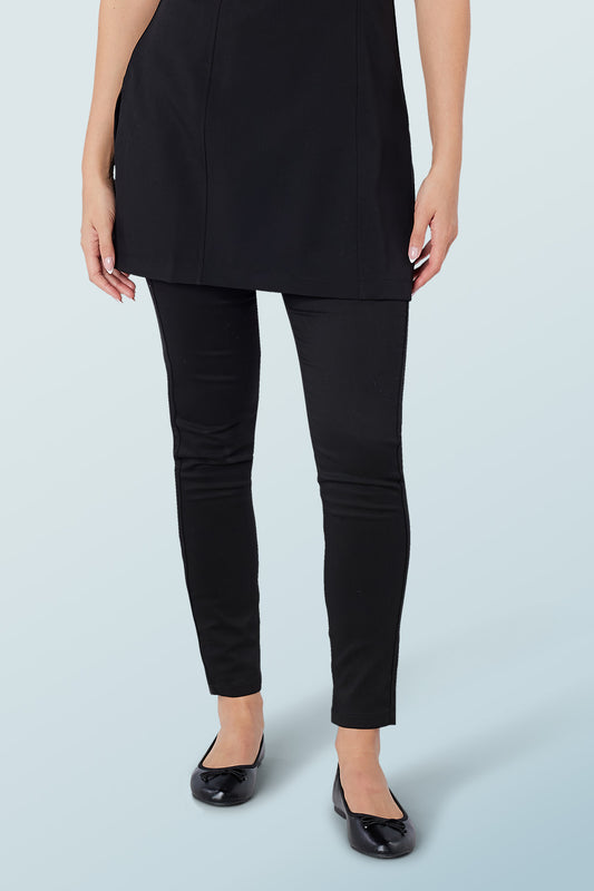 High-Waisted Jeggings Black