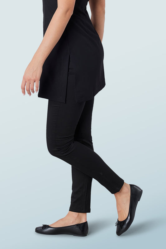 High-Waisted Jeggings Black