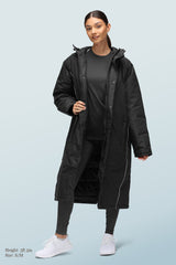 Longline Women's Coat Black