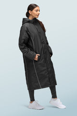 Longline Women's Coat Black