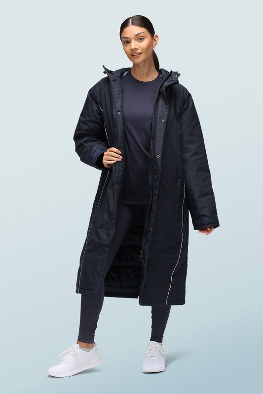 Longline Women's Coat Navy