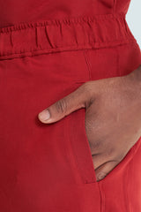 Maxwell Scrub Joggers Burgundy