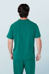 Miles Crew Neck Scrub Top Hunter Green