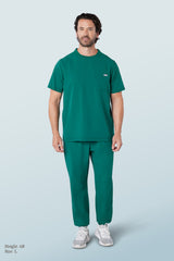 Miles Crew Neck Scrub Top Hunter Green