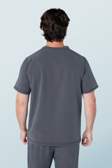 Miles Crew Neck Scrub Top Pewter