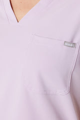 Nova One-pocket Scrub Top Blush Pink