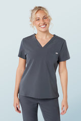 Nova One-pocket Scrub Top Pewter