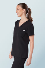 Nova One-pocket Scrub Top Black