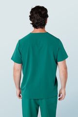 Oscar Two-pocket Scrub Top Hunter Green