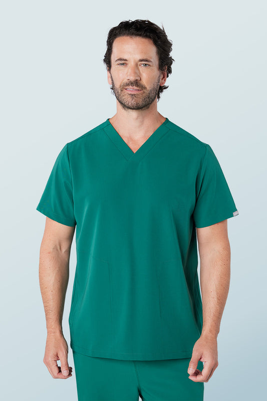 Oscar Two-pocket Scrub Top Hunter Green