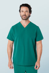 Oscar Two-pocket Scrub Top Hunter Green