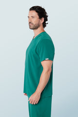 Oscar Two-pocket Scrub Top Hunter Green