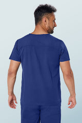 Oscar Two-pocket Scrub Top Navy