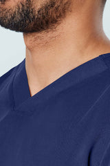 Oscar Two-pocket Scrub Top Navy