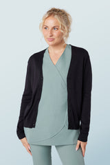 V-Neck Cardigan Black