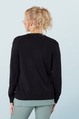 V-Neck Cardigan Black