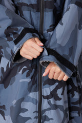 Thermal Robe Grey Camo Print