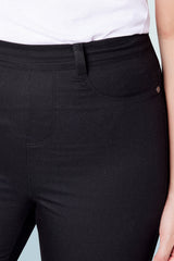 High-Waisted Jeggings Black