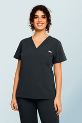 Nova One-pocket Scrub Top Soft Black