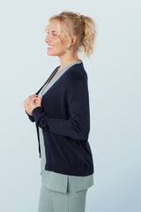 V-Neck Cardigan Navy