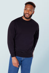 Crew Neck Sweatshirt Black