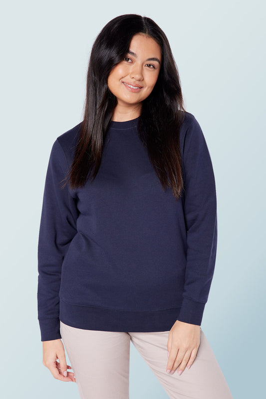 Crew Neck Sweatshirt Navy