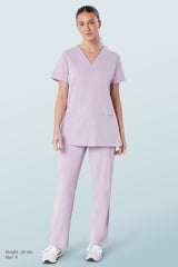 Ari Two-pocket Scrub Top Blush Pink