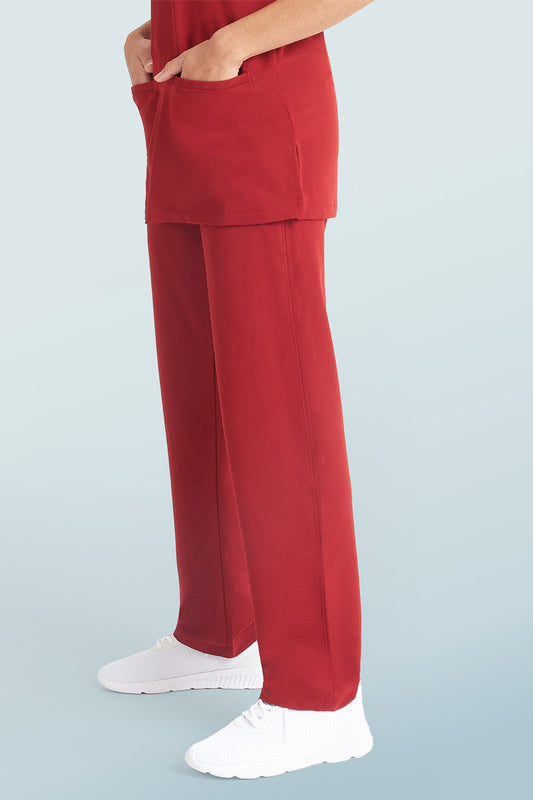 Arlo Scrub Trousers Burgundy