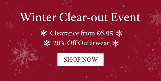 Winter Clear-Out Event | Clearance From £6.95 | 20% Off Outerwear | Shop Now | La Beeby