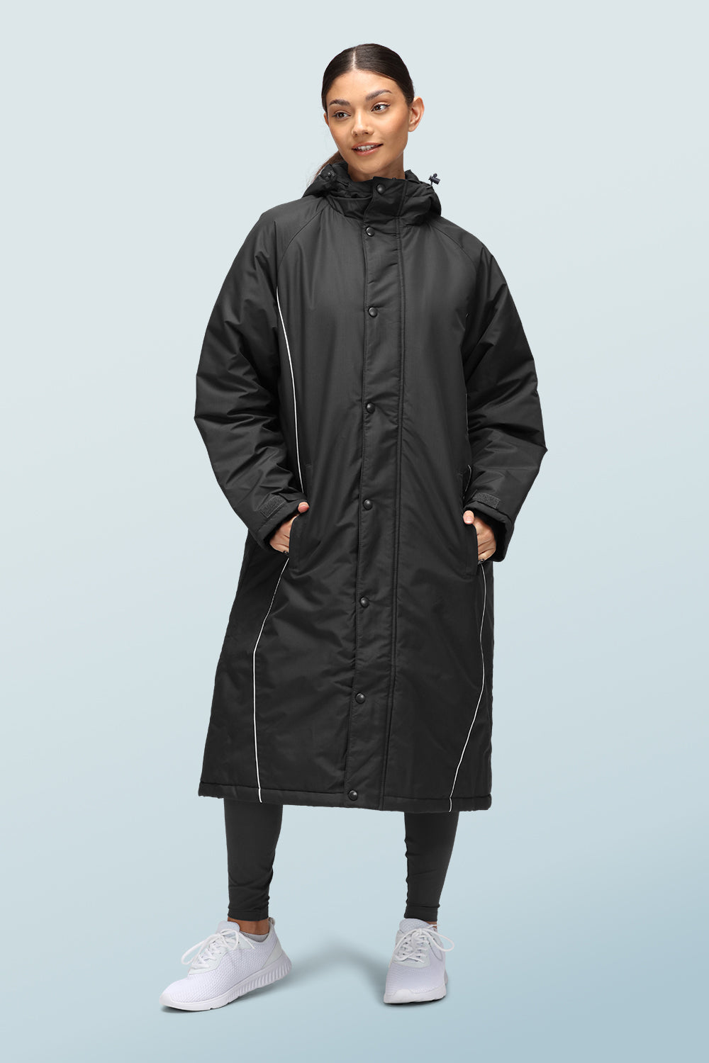 Longline Women's Coat Black – La Beeby