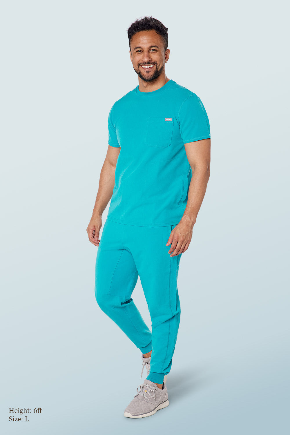 Teal scrub joggers on sale