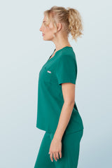 Nova One-pocket Scrub Top Hunter Green
