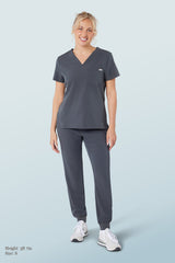 Nova One-pocket Scrub Top Pewter