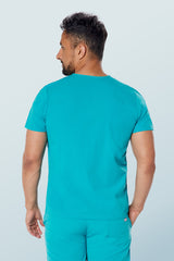 Oscar Two-pocket Scrub Top Teal