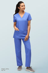 Arlo Scrub Trousers Ceil Blue